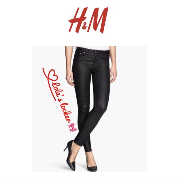 H&M Pants - H & M Wax Coated Jeggings Pants